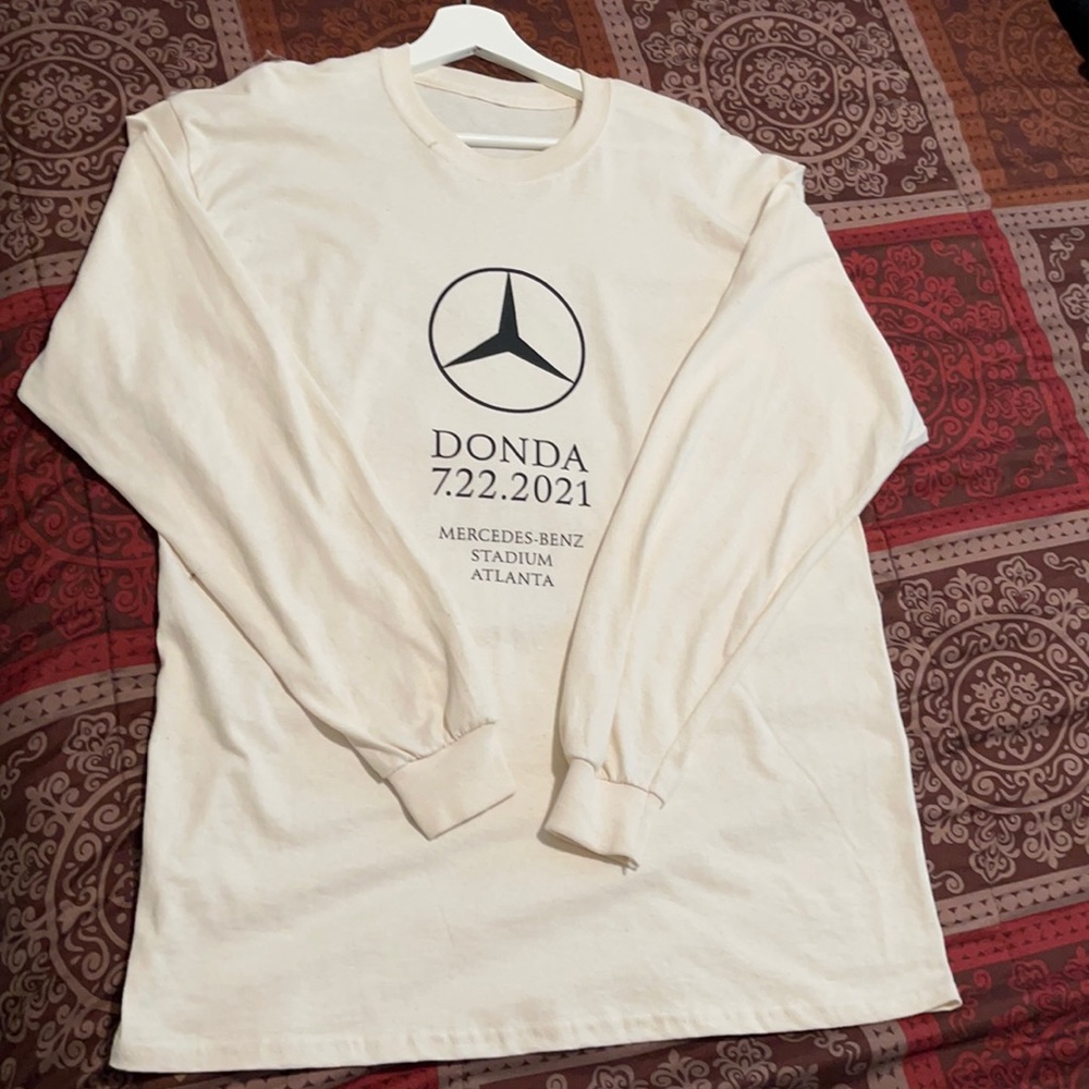 White long sleeve Donda shirt.